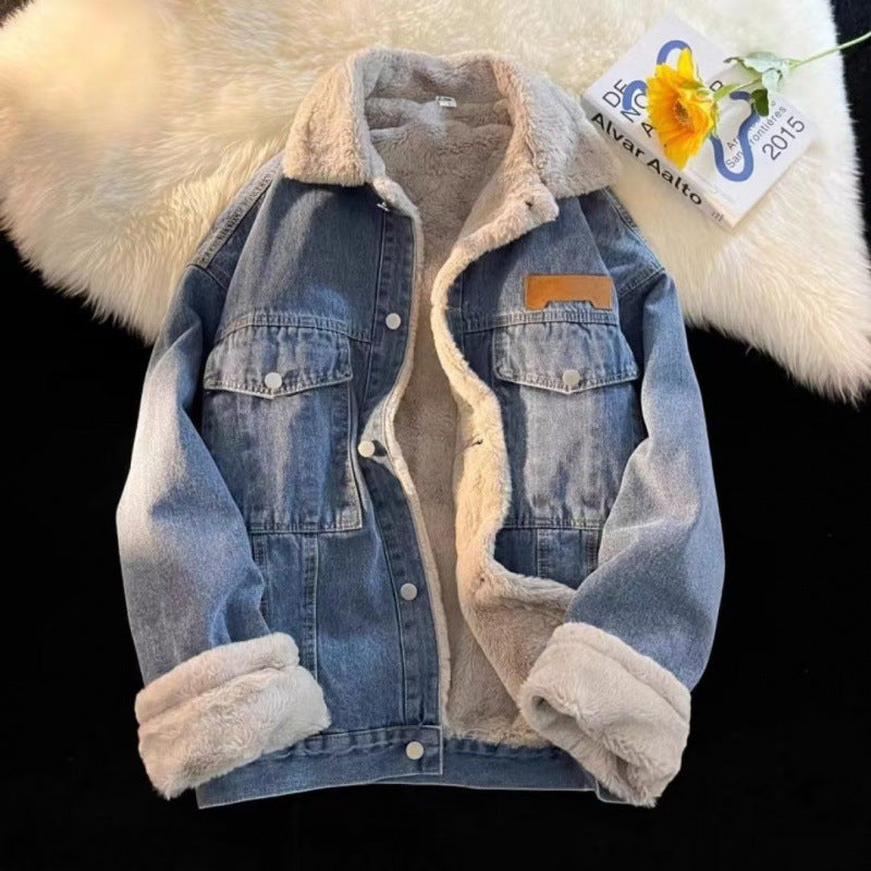 Damen oversized JEchoarchivnsjacke mit Innenfutter aus Teddyfell Echoarchiv