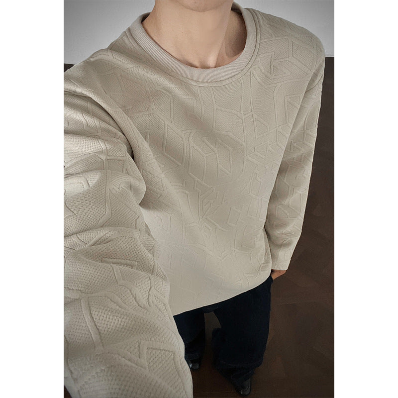 Stylische Herren sweatshirt mit strukturiertem Design Echo Archive