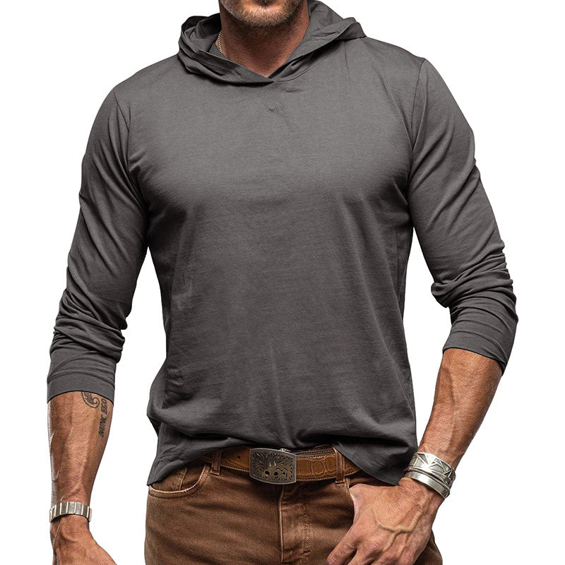 Herren gemütliches Langarmshirt mit Kapuze Echoarchiv