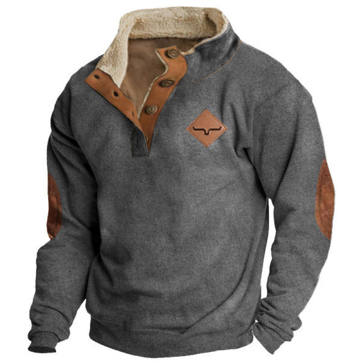 Herren Modischer Hoodie mit Kapuze und maritimem Druck Echoarchiv