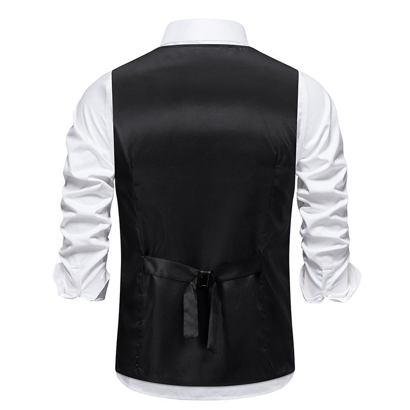 Herren elegante Anzugweste mit feinen Details und praktischen Taschen Echoarchiv
