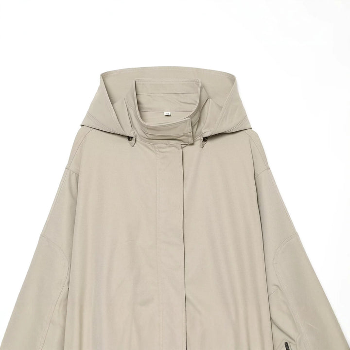 Damen Leichte Kapuzenjacke mit Tunnelzug-Taille und verdeckter Reißverschlussleiste Echo Archiv