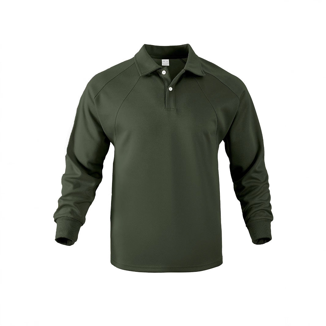 Herren Poloshirt mit langem Arm aus atmungsaktivem Material Echoarchiv
