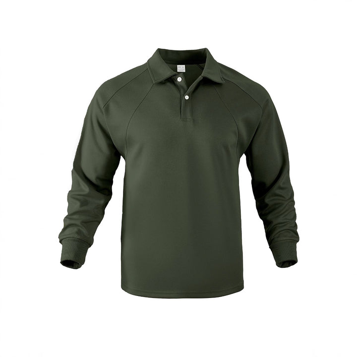 Herren Poloshirt mit langem Arm aus atmungsaktivem Material Echoarchiv