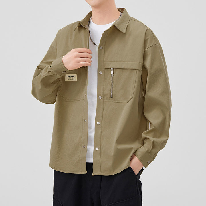 Herren Modische Utility-Jacke mit praktischen Taschen Echoarchiv
