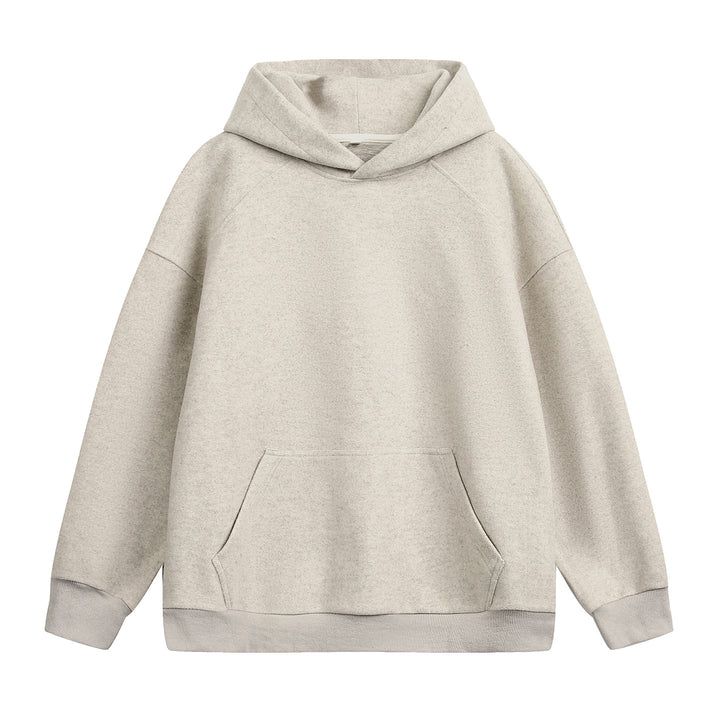 Unisex Schlichter Oversize-Kapuzenpullover aus French-Terry mit Kängurutasche Echo Archiv