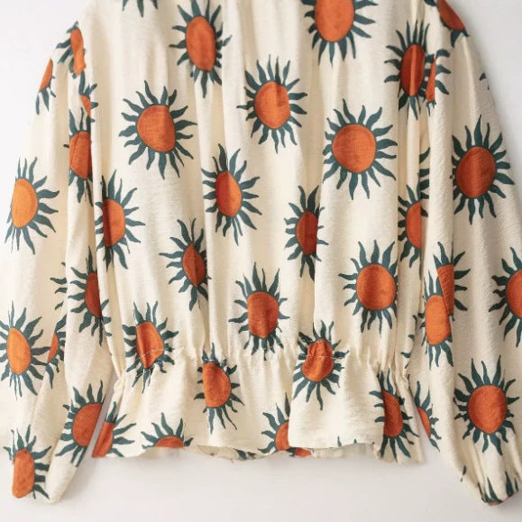 Damen Cropped Blousonjacke aus Webstoff mit Stehkragen, elastischem Saum und feinem Karo‑Design Echo Archiv