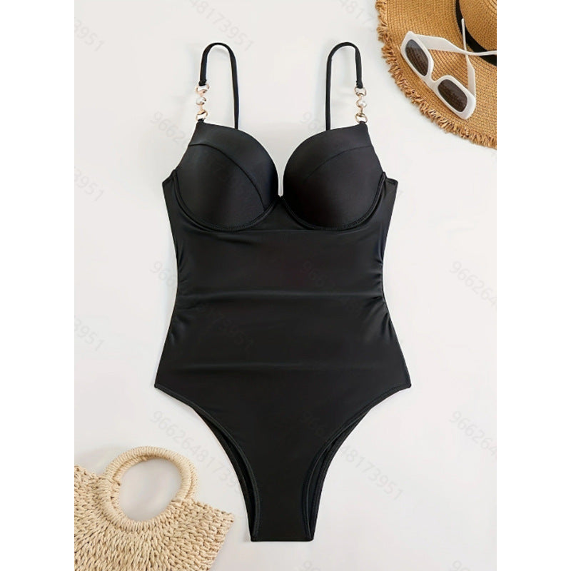 Damen Einteiler Badeanzug mit elegantem Bustier-Design und verstellbaren Trägern Echo Archiv