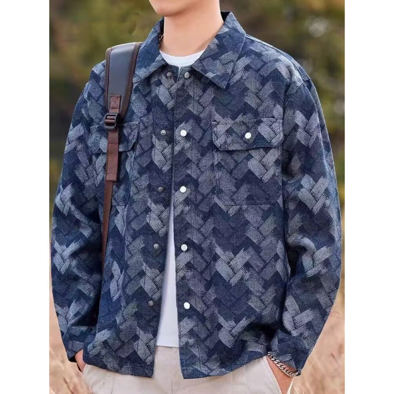 Herren Lässige Musterjacke – Taviero