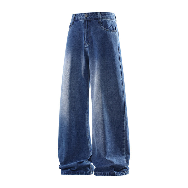 Damen Weite hochtaillierte Baggy-Jeans im Vintage-Look mit extra weitem Bein Echoarchiv