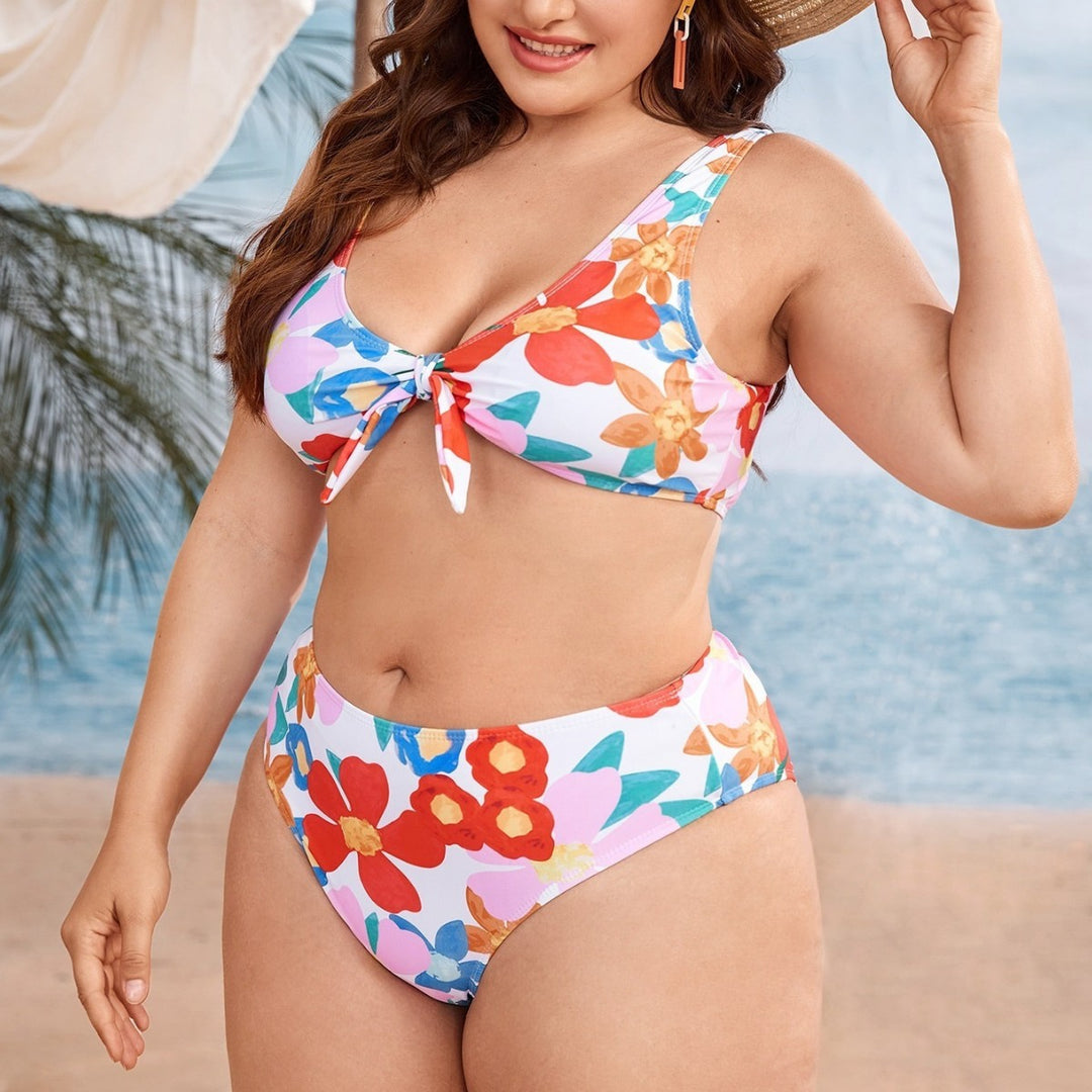 Damen Bikini-Set mit floralem Design und komfortablem Trägerverschluss Echo Archiv
