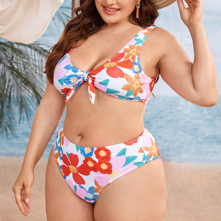 Damen Bikini-Set mit floralem Design und komfortablem Trägerverschluss Echo Archiv