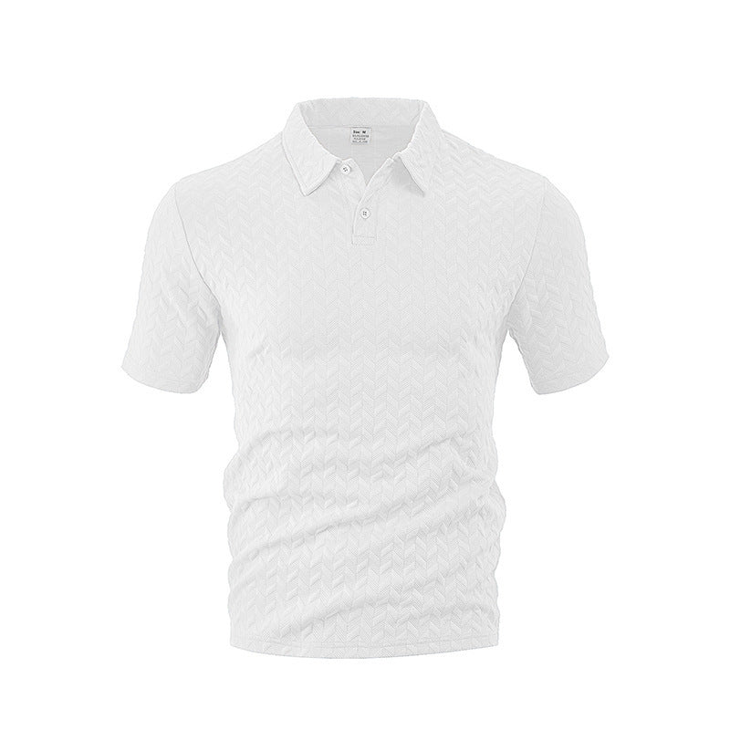 Herren nan strukturiertes Polo-Set aus atmungsaktiver Baumwollmischung Echo Archiv