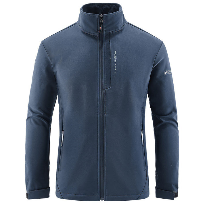 Herren Technische Softshelljacke mit winddichtem Shell, hohem Kragen und Reißverschlusstaschen Echo Archiv