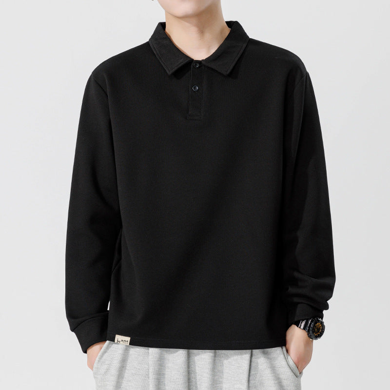 Herren lässiges Poloshirt mit langem Arm und trägerfreundlichem Design Echoarchiv
