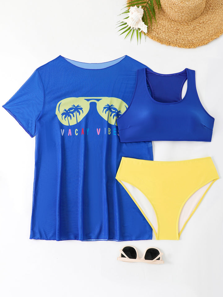 Damen Freizeit-Bikini-Set mit Netzoberteil Echo Archiv