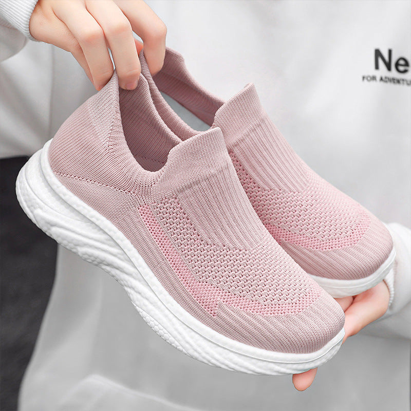 Damen nan nahtloser Strick-Sockensneaker mit extragel dämpfender Wave-EVA-Sohle Echo Archiv