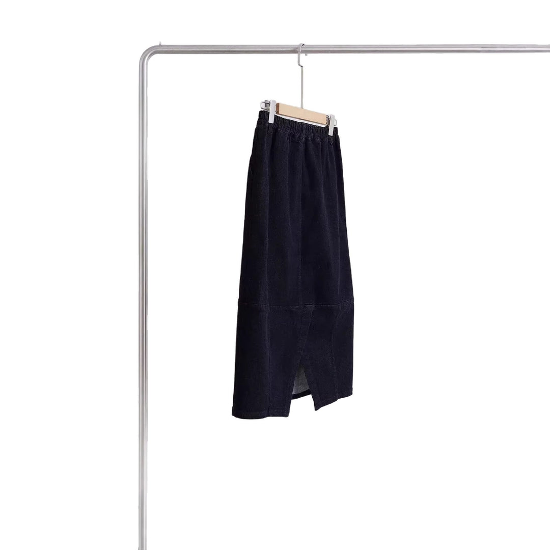 Damen Elegant geschnittener Midirock Echoarchiv