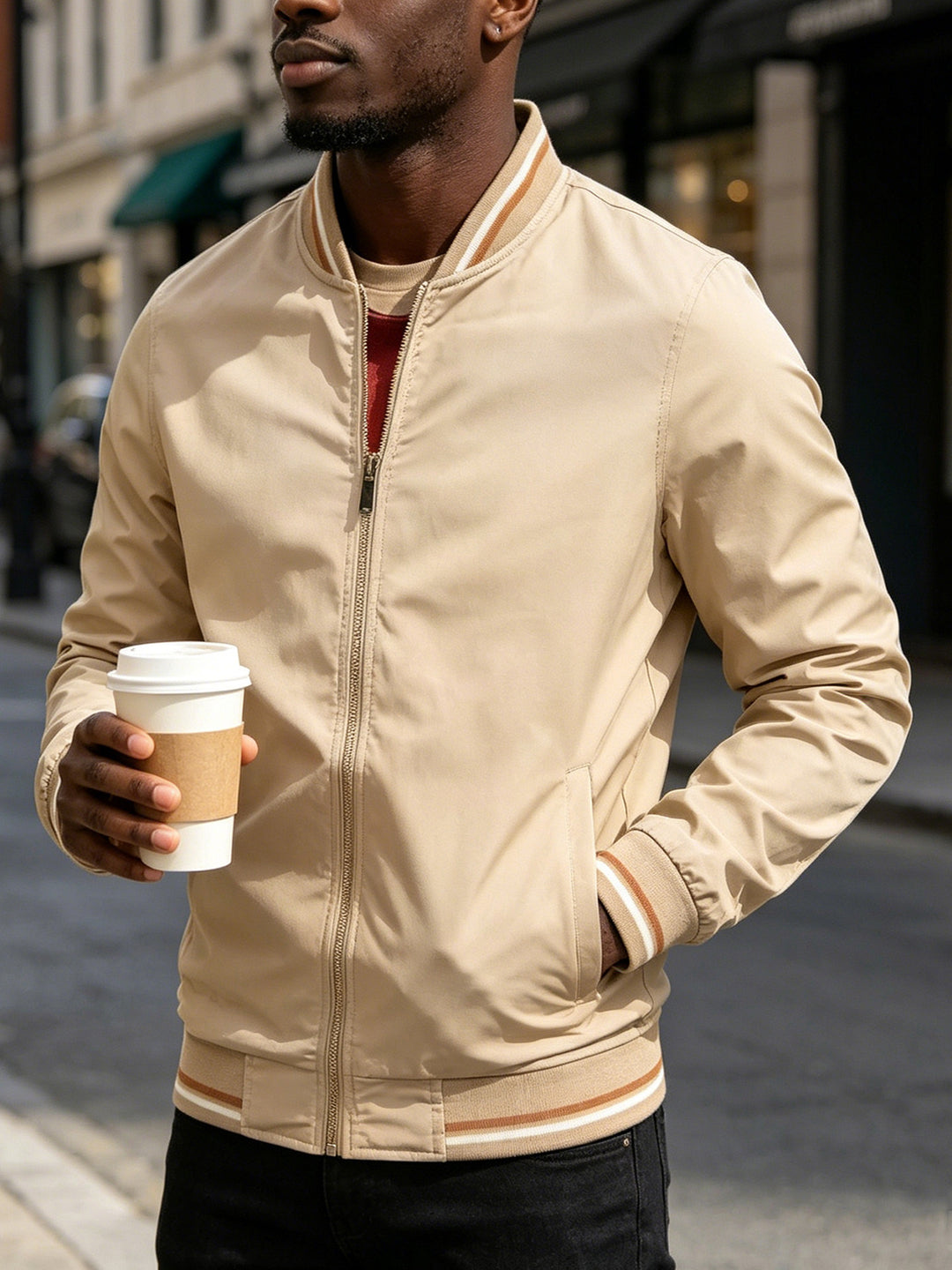 Herren Urbane Bomberjacke Echo Archiv