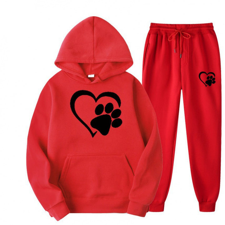 Damen Kuscheliger Hoodie und Jogginghose Set Echoarchiv