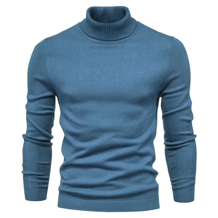 Herren modischer Rollkragenpullover aus feiner Merinowolle Echoarchiv