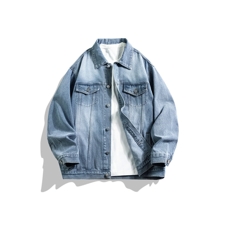 Herren Jeansjacke im klassischen Look mit praktischen Taschen Echoarchiv