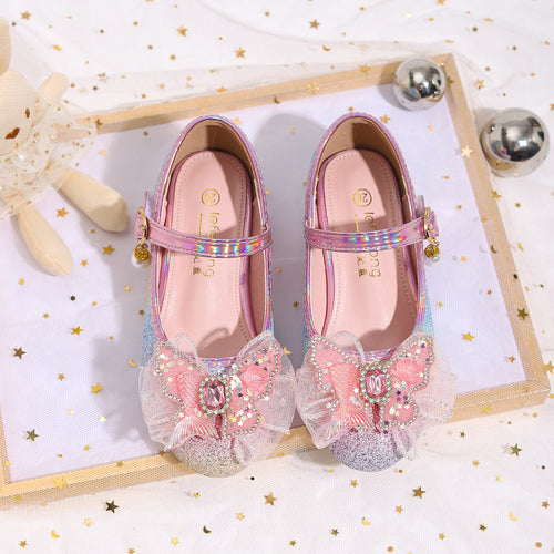 Damen Glitzernde Ballerinas mit Blumenmotiv Echo Archiv