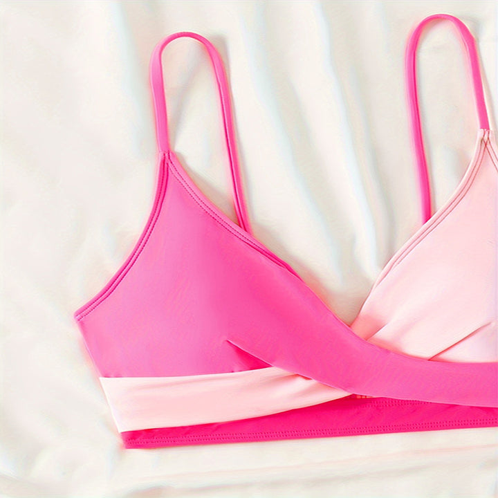 Damen Bikini-Set mit gewagtem Wickel-Design und hohem Bund Echo Archiv