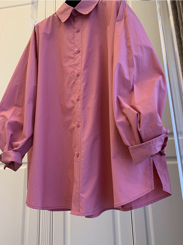Damen Bequeme und stilvolle Oversized-Bluse Echoarchiv