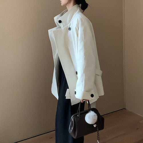 Damen ModischeOversized Übergangsjacke Echoarchiv