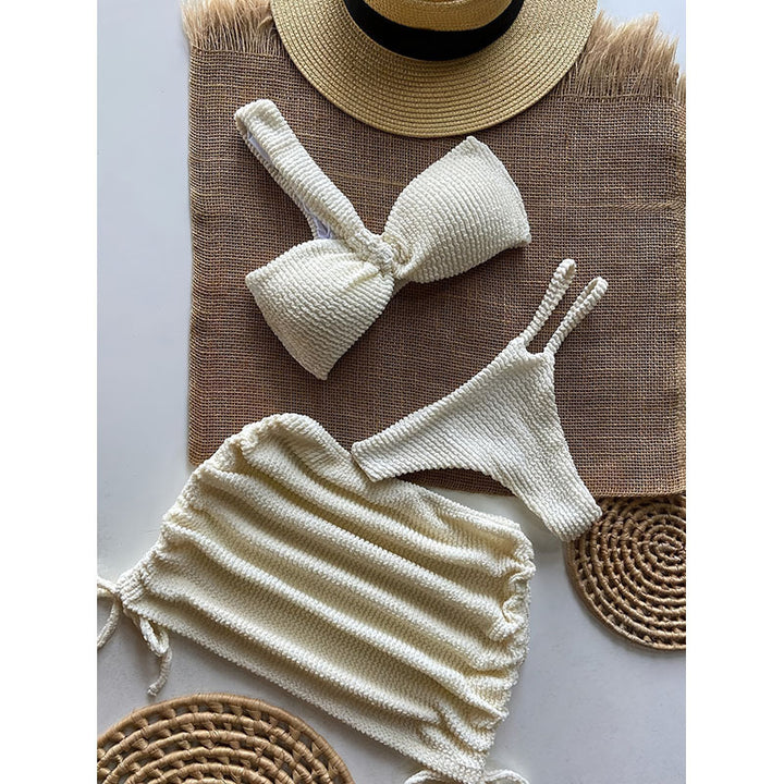 Damen Bikini Set mit elegantem Wickeldesign und verstellbaren Trägern Echo Archiv