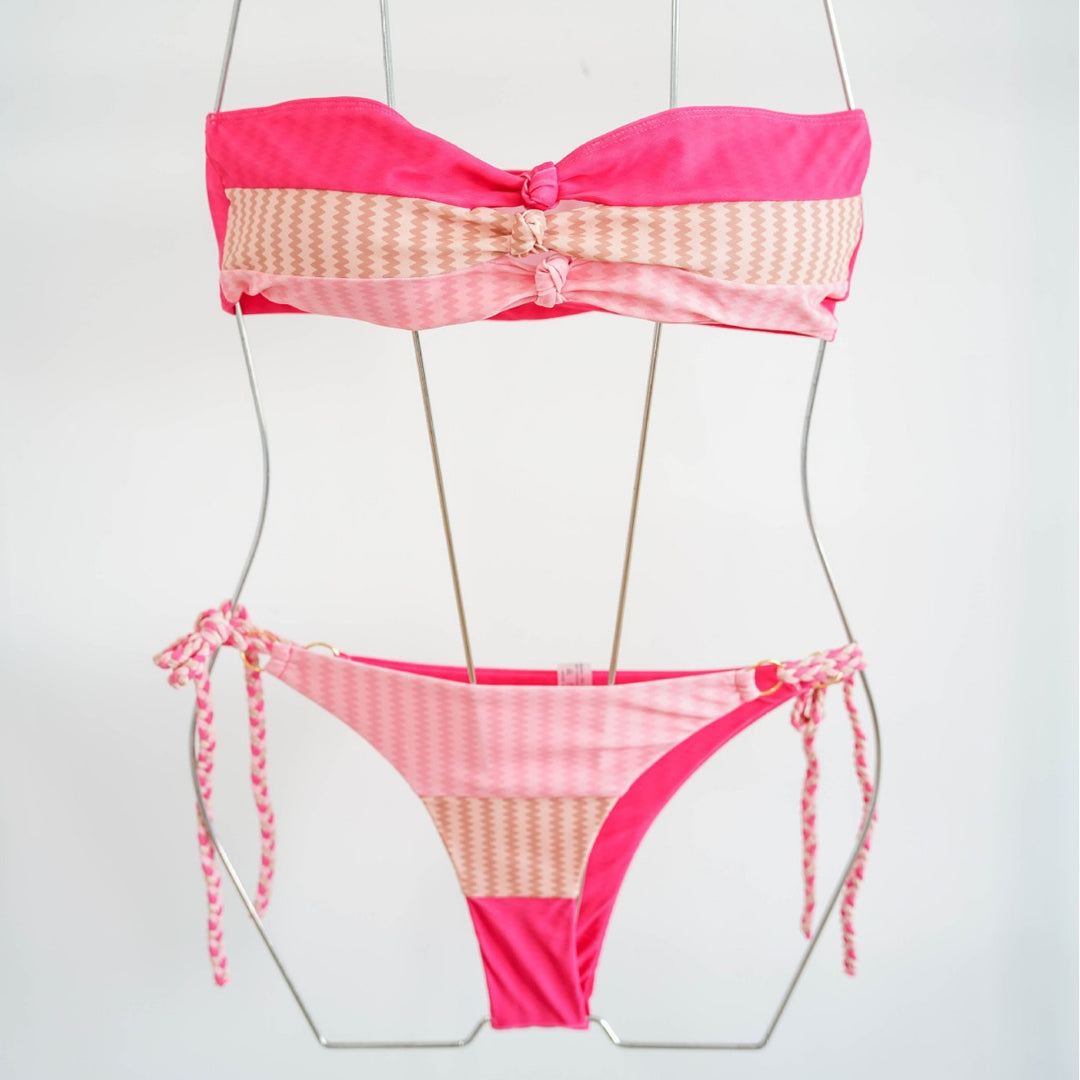 Damen Bandeau-Bikini mit raffinierten Knotendetails und verspieltem Design Echo Archiv