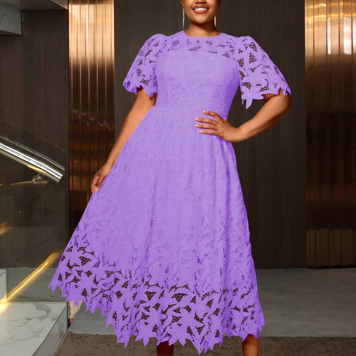 Damen Spitzen-Maxikleid mit floralem Design Echo Archiv