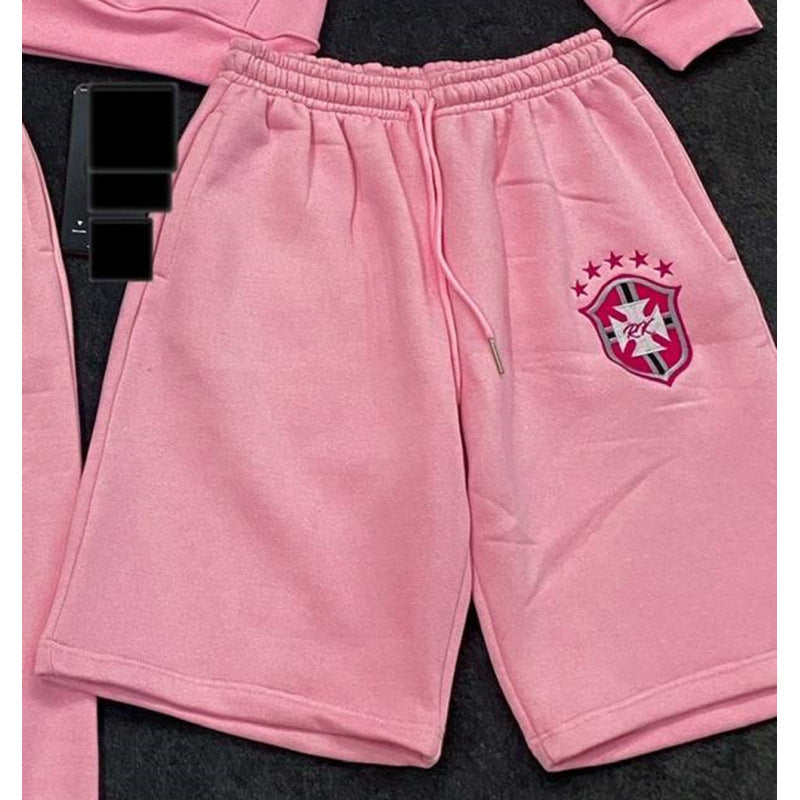 Damen nan weite Jogginghose mit elastischem Bund, Tunnelzug und gesticktem Emblem Echo Archiv