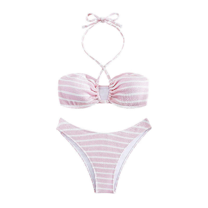 Damen Bandeau-Bikini mit stilvollem Streifendesign Echo Archiv
