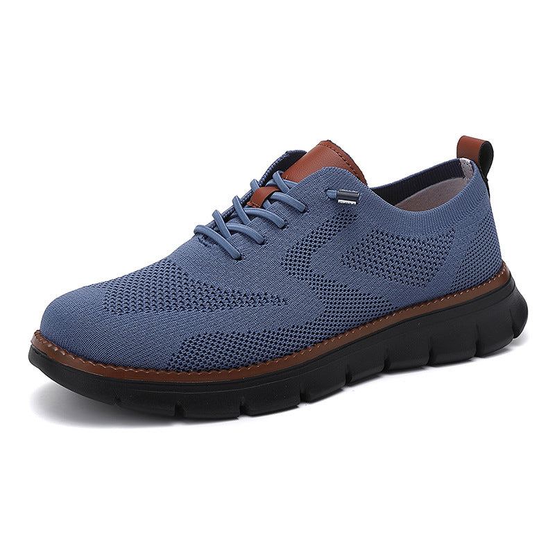 Damen nan gestrickter Derby-Sneaker mit flexibler Rillenlaufsohle und gepolstertem Komfortfußbett Echo Archiv