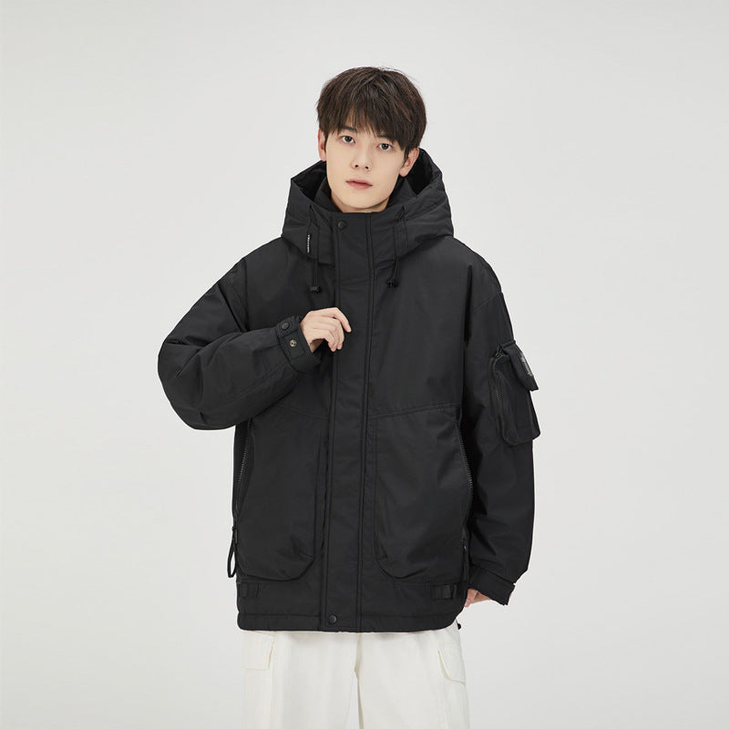 Herren Multifunktionale wetterfeste Parka mit Kapuze Echoarchiv