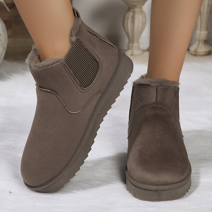 Damen  Chelsea-Boots mit warmem Teddyfutter, elastischem Seiteneinsatz und rutschfester Profilsohle Echo Archiv