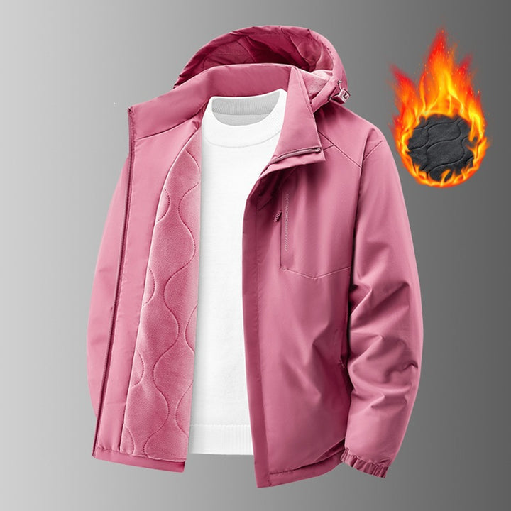 Herren Thermo-Outdoorjacke mit gesteppter Fleece-Innenlage, wind- und wasserabweisender Hülle & Kapuze Echoarchiv
