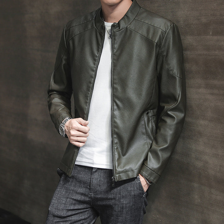 Herren Stylische Lederjacke Echo Archiv