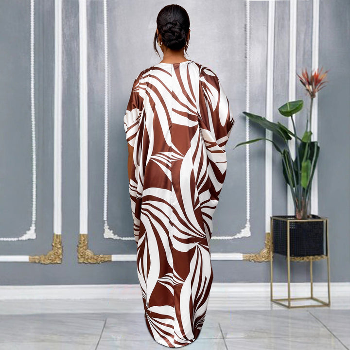 Damen luxuriöser Kaftan mit auffälligem Muster Echo Archiv