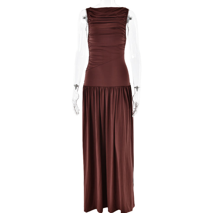 Damen Elegantes Maxikleid mit raffiniertem Rüschendesign Echo Archiv
