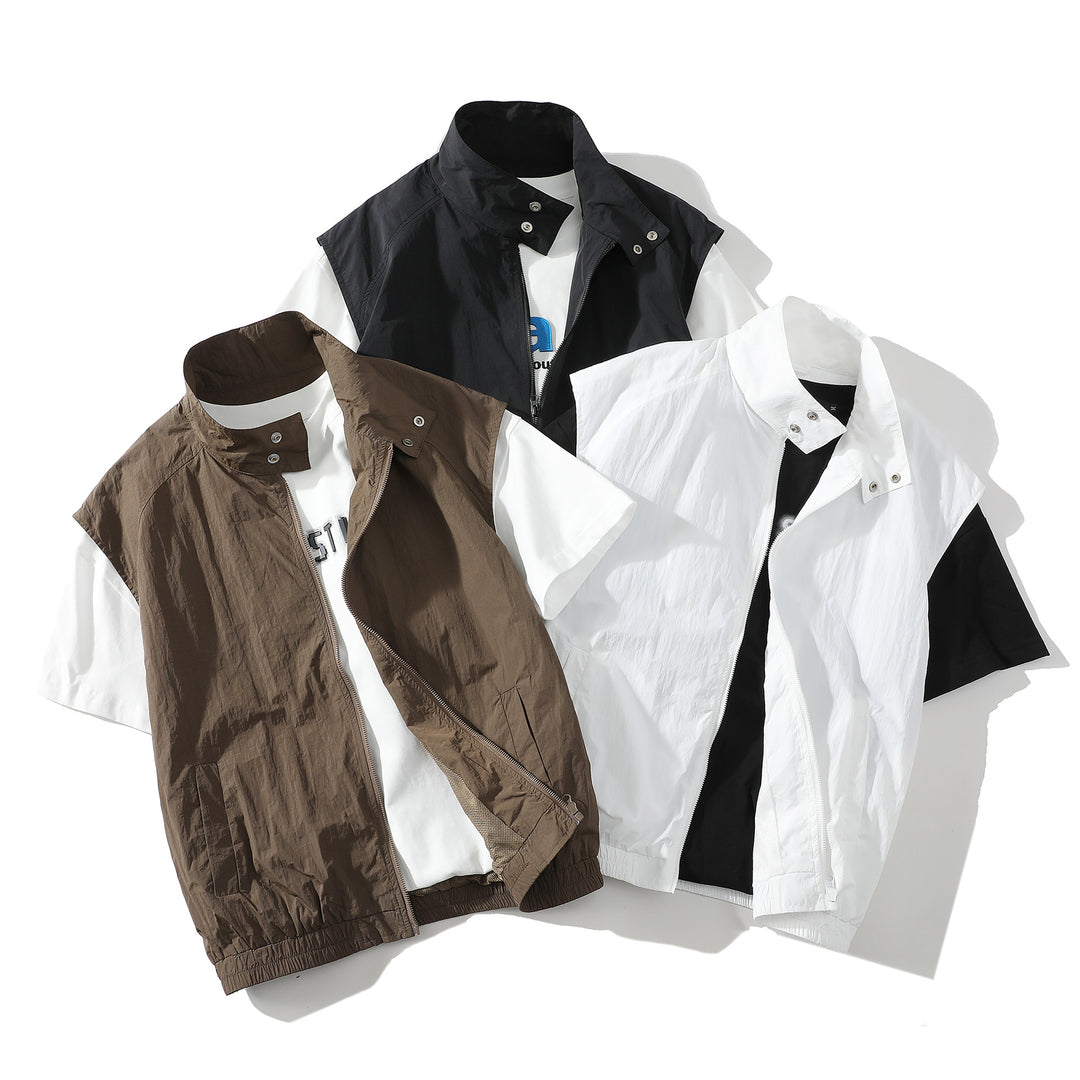 Herren trendige ärmellose Jacke mit modernem Design Echoarchiv