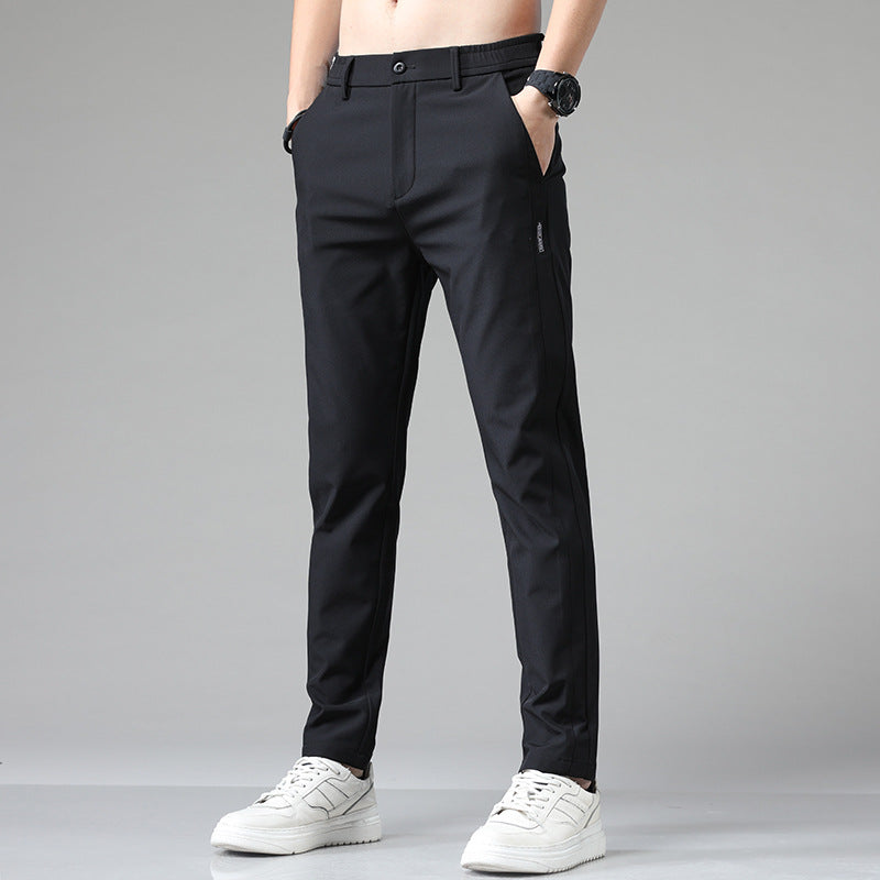 Herren Pflegeleichte Chinohose mit elastischem Bund und modernen Taschen Echoarchiv