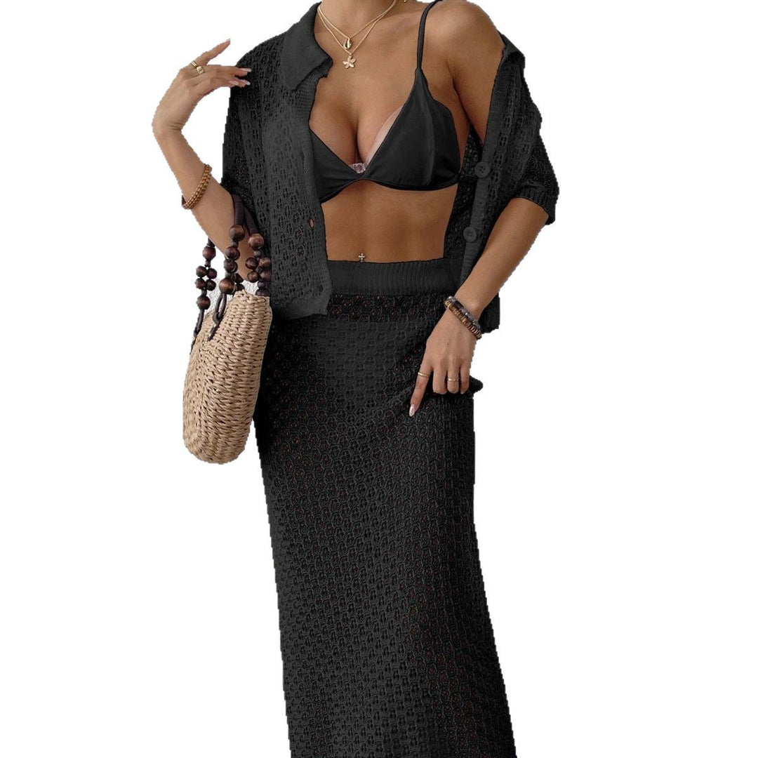 Damen elegantes Häkel-Kimono-Set Echo Archiv