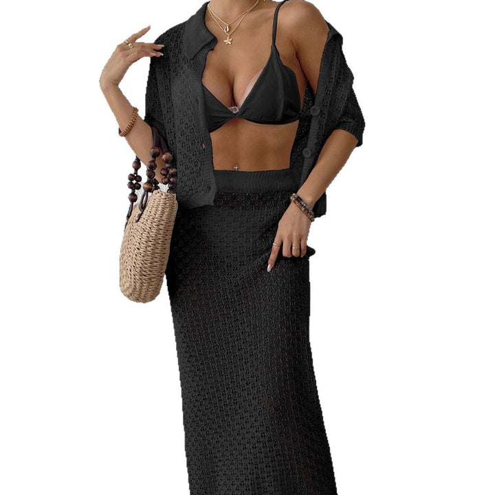 Damen elegantes Häkel-Kimono-Set Echo Archiv