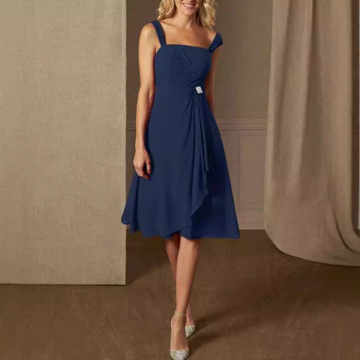 Damen nan Chiffon-Abendkleid mit Bolero und asymmetrischem Lagenrock Echoarchiv