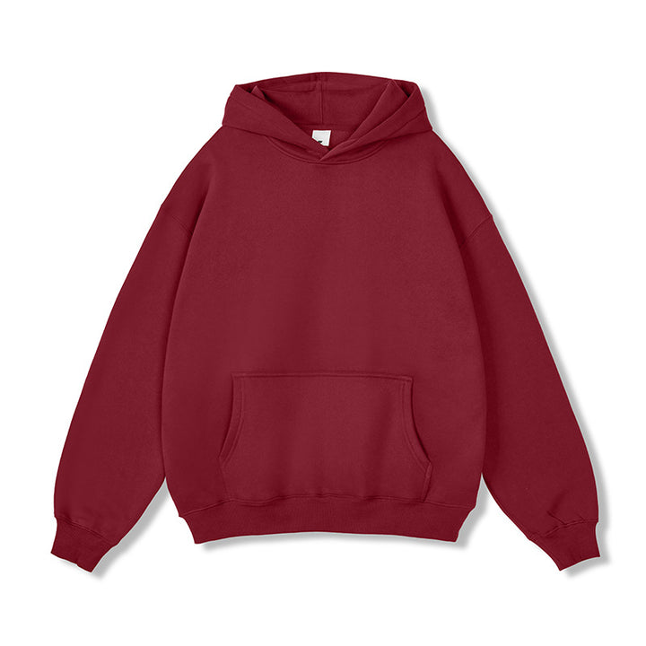 Unisex Oversize-Kapuzenpullover aus Baumwollmix mit Kängurutasche und gerippten Bündchen Echo Archiv