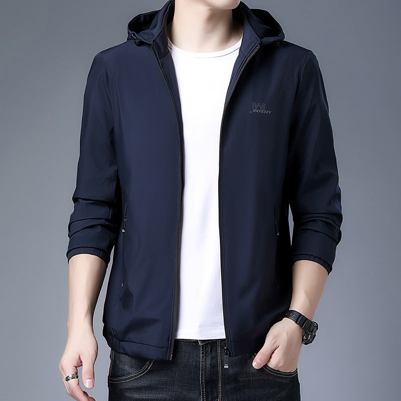 Herren leichte Funktionsjacke mit Kapuze und atmungsaktivem Material Echoarchiv