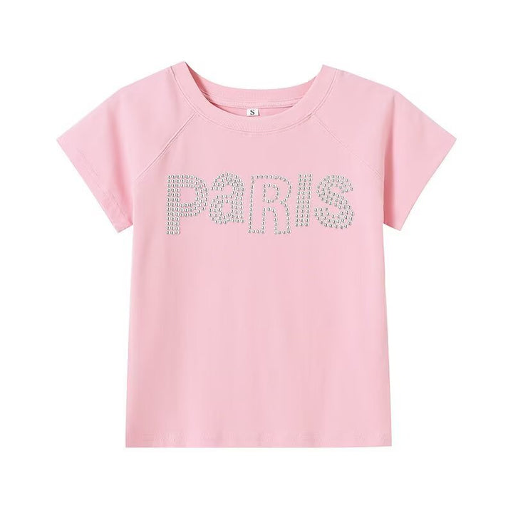 Damen T-Shirt mit Glitzerdruck Echo Archiv